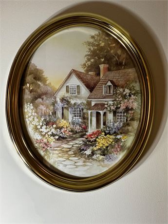 Oval Framed Art Print