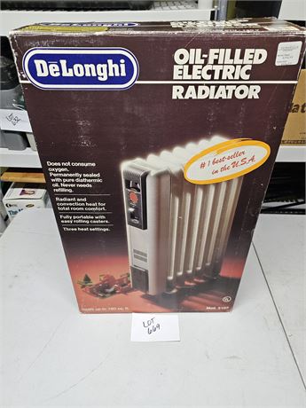 Delonghi Electric Oil Radiator In Box