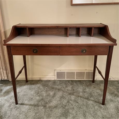 Mid Century Modern Desk - 33.5"T x 42"L x 22"