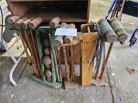 Antique Wood Croquet Sets