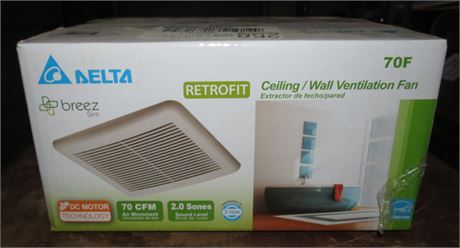 Delta Ceiling / Wall Ventilation Fan