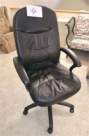 Black Vinyl Office Chair