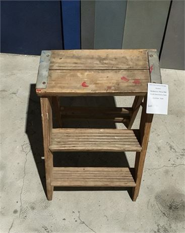 Rustic Wooden Step Ladder/Step Stool