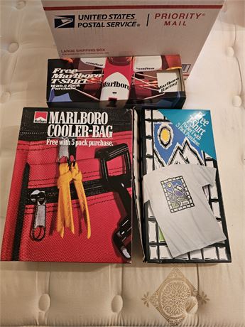 Mixed Phillip & Morris Tobacco Promo's- Racing T, Cooler Bag & More