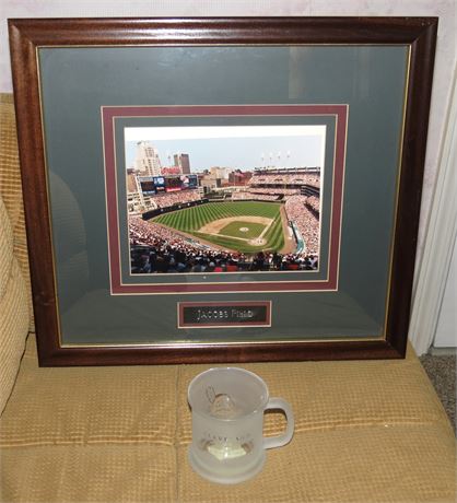 Jacob's Field Framed Photo, Indians Mug