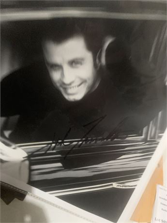 John Travolta Memorabilia Including Autographed Photo