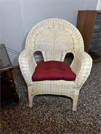 White Wicker Chair