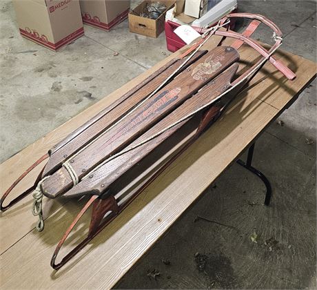 Vintage Flexible Flyer Wood Sled