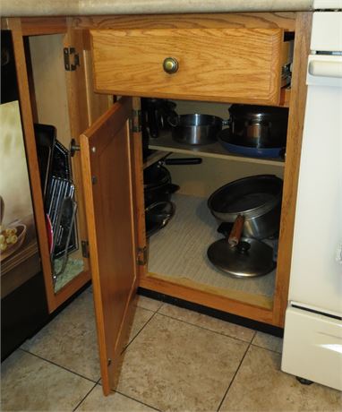 Kitchen Cabinet, Drawer Cleanout