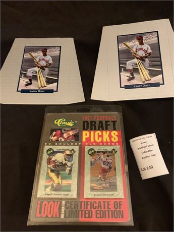 Football/Baseball Sports Memorabilia Lot