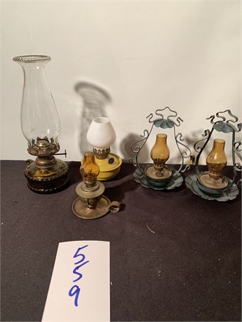 Metal Lantern Oil Lamps Yellow Kelly Pixie Air Raid Lamp Mini Amber & Brass Lamp