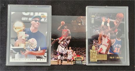 3 Michael Jordan Cards