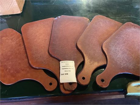 5 Wooden Bread Serving Paddle Boards