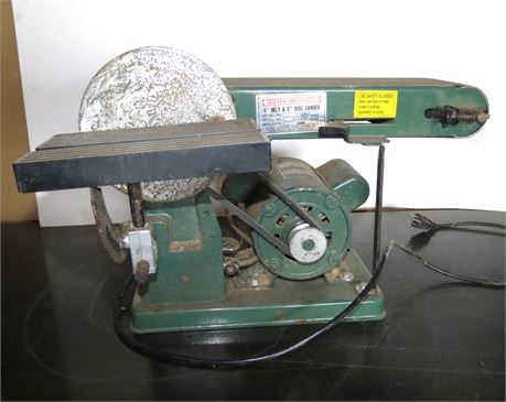 Central Machinery 4" Belt & 6" Disc Sander