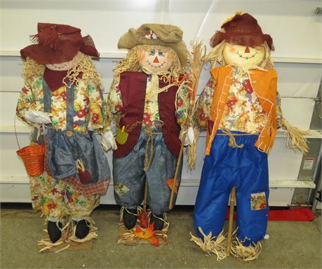 3 Scarecrow Decorations