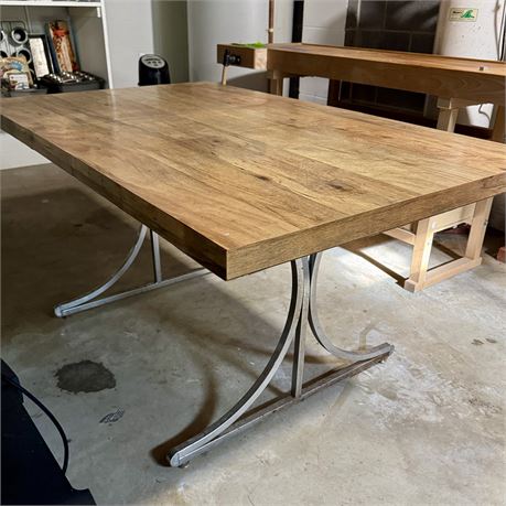 Mid-Century Kitchen Table (No Chairs) -Great in a workshop, garden station, etc.