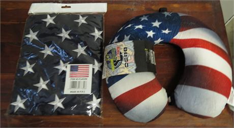Flag and Neck Pillow