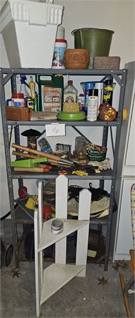 Shelf Cleanout- Garden/Yard Tools, Chemicals, Cleaners, Bowling Ball, & More