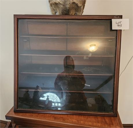 Vintage Slant Front Display Cabinet / Countertop Store Display Case