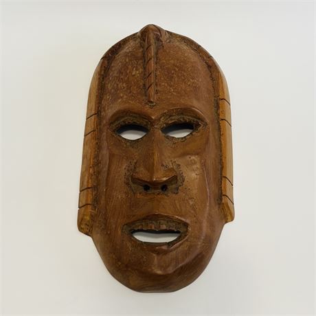 Carved Wood African Tribal Ceremonial Mask - Approx. 11 3/8"H