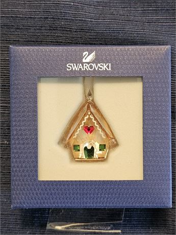 Swarovski Crystal Gingerbread House Ornament - Pendant