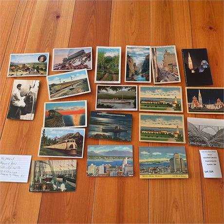 Vintage Postcard Lot - Landscapes, Cityscapes, Historical