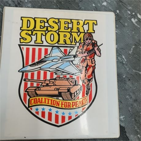 1991 Topps Desert Storm Coalition for Peace Trading Cards & Binder Set