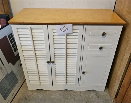 Wood Top Storage Cabinet