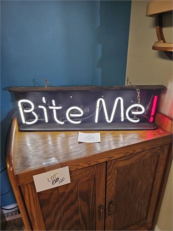 "Bite Me" Neon Sign