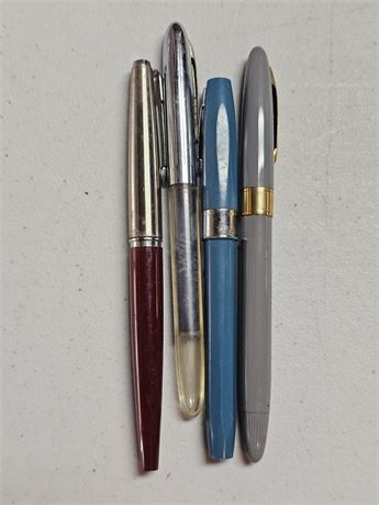 Mixed Parker & Shaffer Fountain Pens