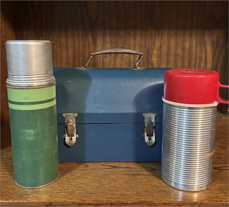 Mid-Century Lunchbox and Thermoses
