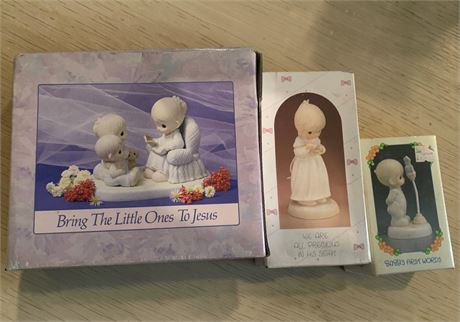 Vintage Precious Moments Figurines Bring The Little Ones To Jesus