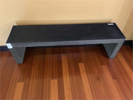 eAcadia Black Wood Dining Bench