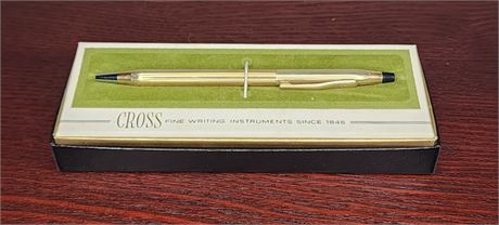 Vintage CROSS Ball Point Pen, Gold Filled w/Case