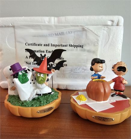 "Boo!"&"You Didn't Tell Me"- PEANUTS~It's the Great Pumpkin Collection w/COA