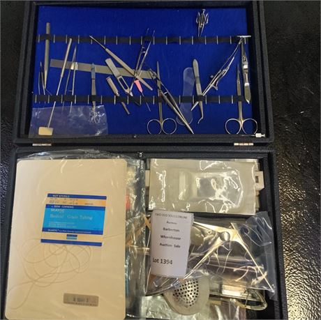 Minor Medical Dissection Stainless Steel Instrument Set, Tubing, Etc.
