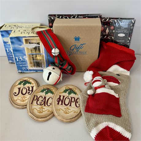 Assorted Holiday Decor - New Avon Holy Night Reflections, Rope Lights & More