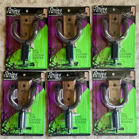 Lot of New Mount Guitar Storage/Displays (Brown)