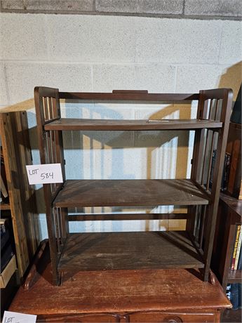 Folding Wood Bookshelf