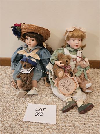 Boyd Dolls&Bears:'97 Betsy & 2000 Alyssa Limited 1091/18,000 Dolls