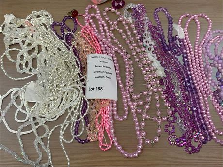 Beaded Necklace Costume Jewelry Lot