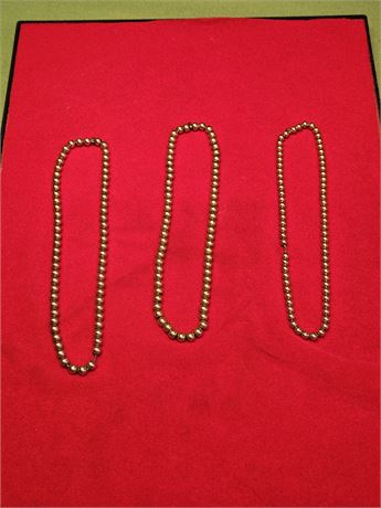 Vintage Gold Filled Beaded Necklaces