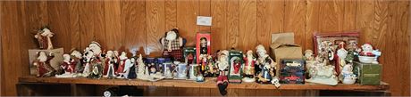 Mixed Christmas Lot- Ceramics, Mugs, Nut Crackers, Plush & More