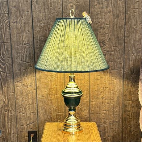 Green Ceramic Table Lamp - 31"T to Finial