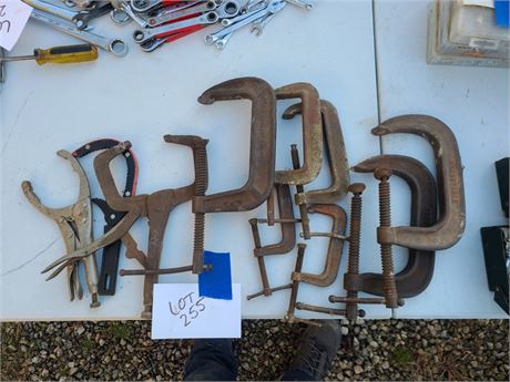 Mixed Clamp Lot - C-Clamps & More