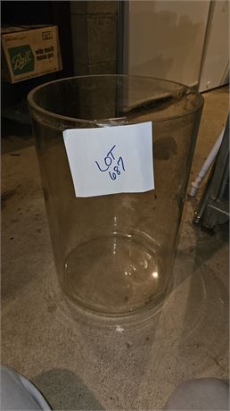 Large Clear Glass Cylinder Vase