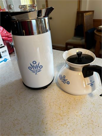 Corningware Percolator and Coffee Pot