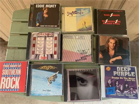 CD Lot Of 10 Eddie Money Genesis Black Sabbath Foreigner