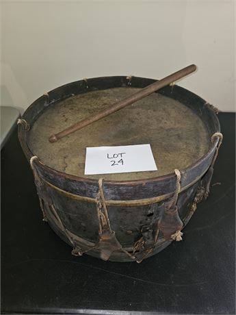 Antique Wood Drum