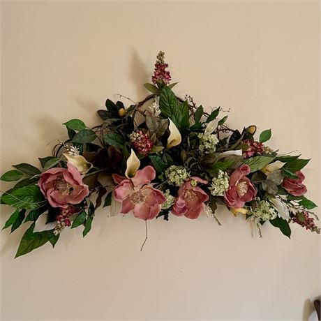 Large Artificial Crescent Swag - 44"L